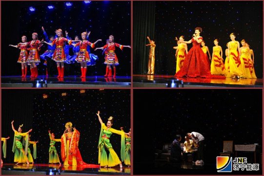 运河煤矿干部职工看文艺演出品文化大餐