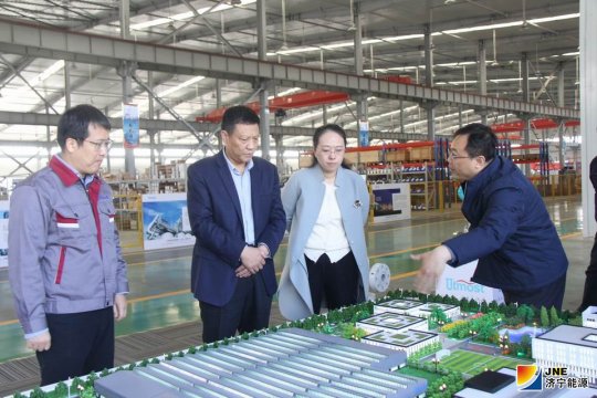 张广宇到落陵盛源公司调研指导工作