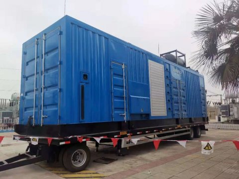 集团公司首台移动应急发电车一次试车成功