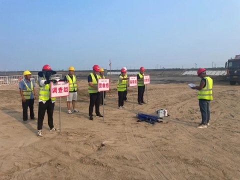 平安港建丨潍坊项目部开展高空坠落应急救援演练